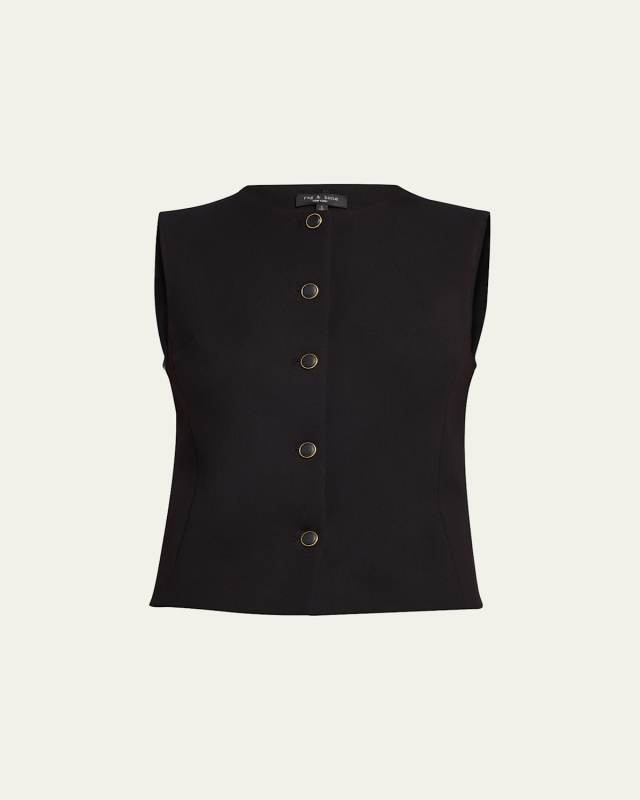 Irina Button-Front Vest